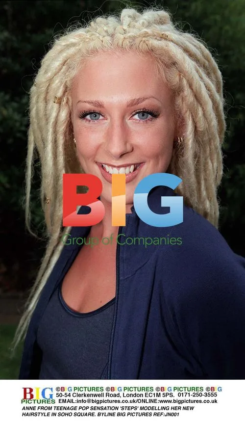 ANNE FROM TEEN POP BAND 'STEPS' MODELS NEW HAIRSTYLE