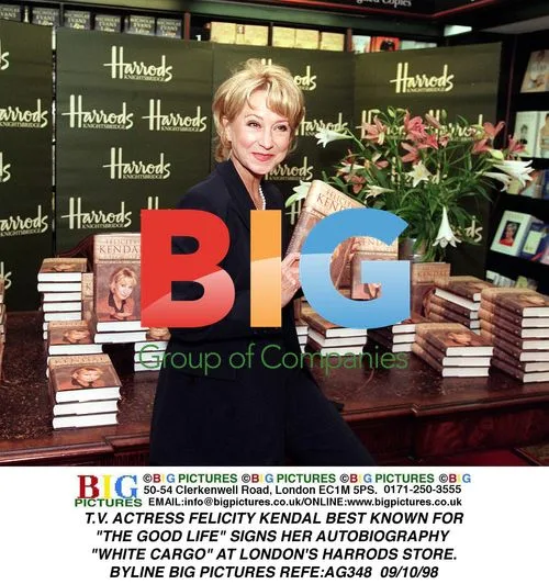 Felicity Kendal Signs 'White Cargo' at Harrods