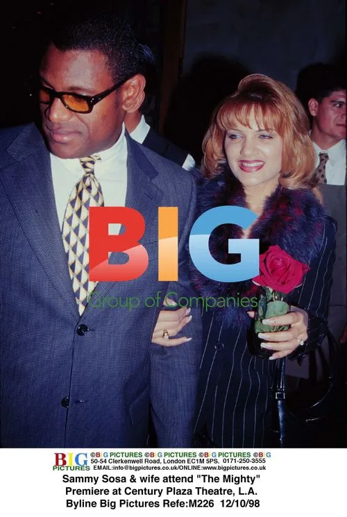 Sammy Sosa & Wife at 'The Mighty' Premiere