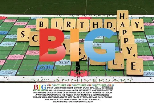 World's Largest Scrabble Game at Wembley