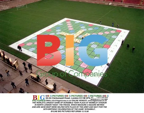 World's Largest Scrabble Game at Wembley