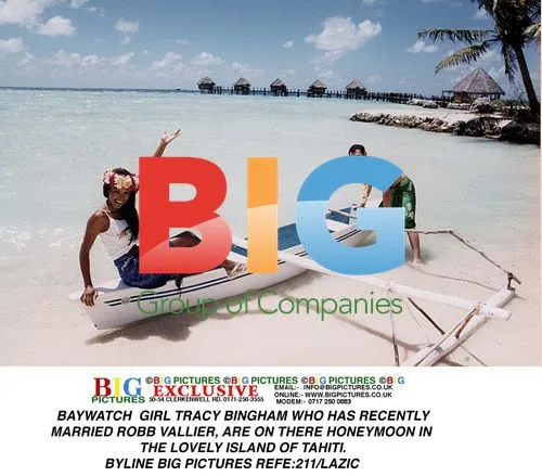 Tracy Bingham and Robb Vallier on Honeymoon in Tahiti