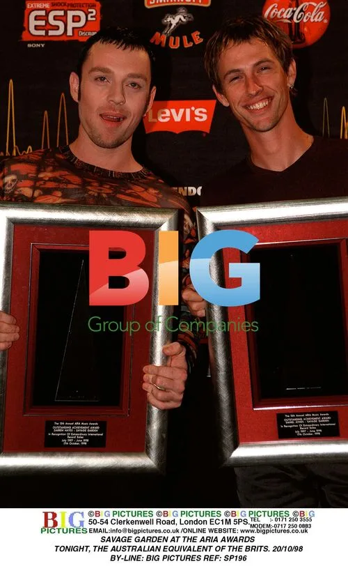 Savage Garden at Aria Awards 20/10/98