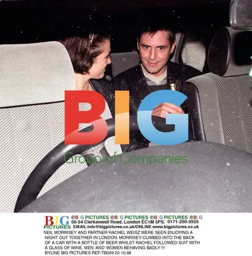 Neil Morrisey and Rachel Weisz out in London