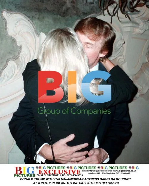 Donald Trump With Actress Barbara Bouchet