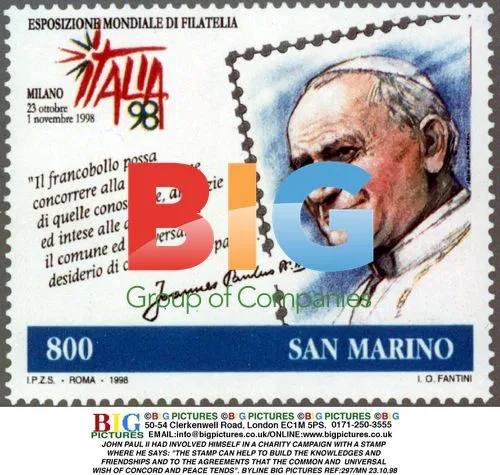 Pope John Paul II Charity Stamp Campaign