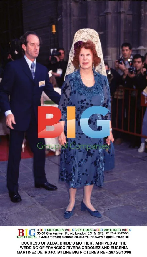 Duchess of Alba at Wedding of Rivera and Irujo
