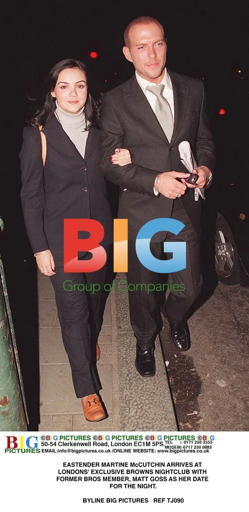 Martine McCutcheon and Matt Goss at Browns Nightclub