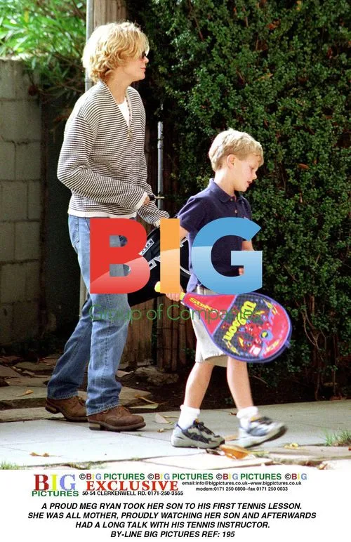 Meg Ryan Takes Son to First Tennis Lesson