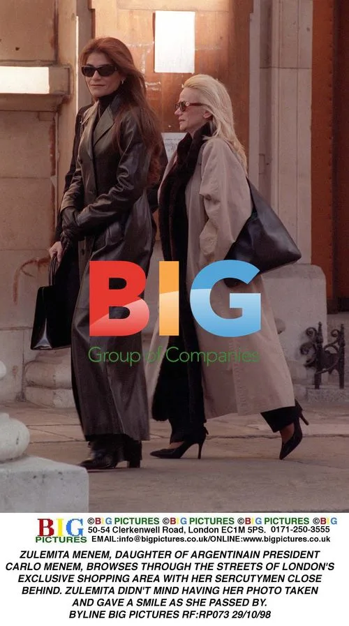 Zulemita Menem Shopping in London