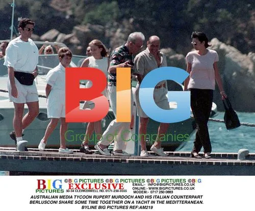 Murdoch and Berlusconi on Mediterranean Yacht