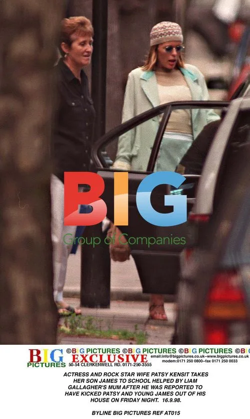Patsy Kensit Takes Son James to School