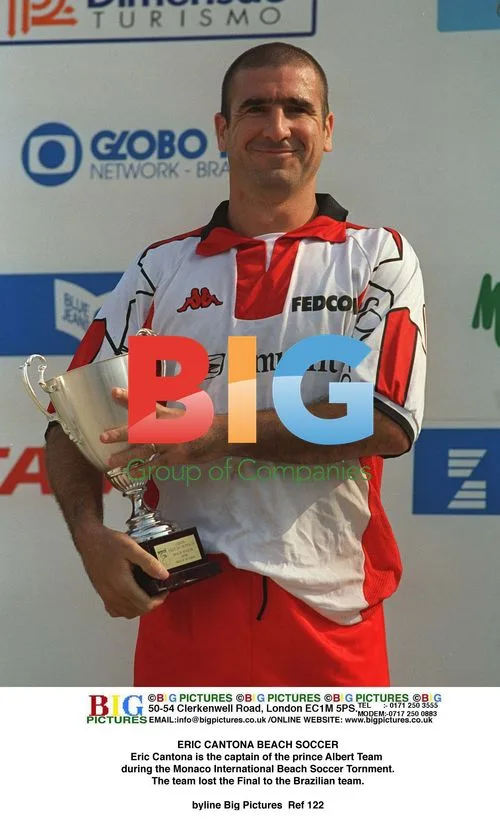 Eric Cantona at Monaco Beach Soccer Tournament