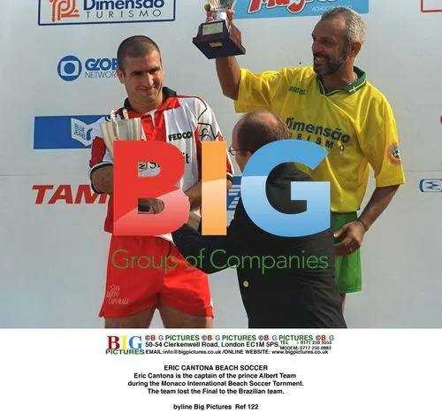 Eric Cantona at Monaco Beach Soccer Tournament