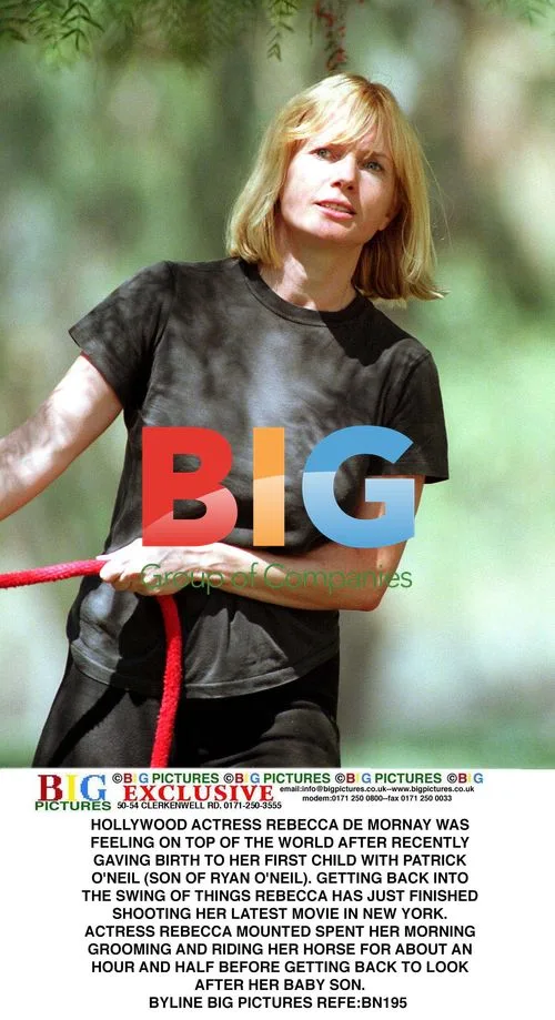 Rebecca de Mornay Rides Horse After Giving Birth