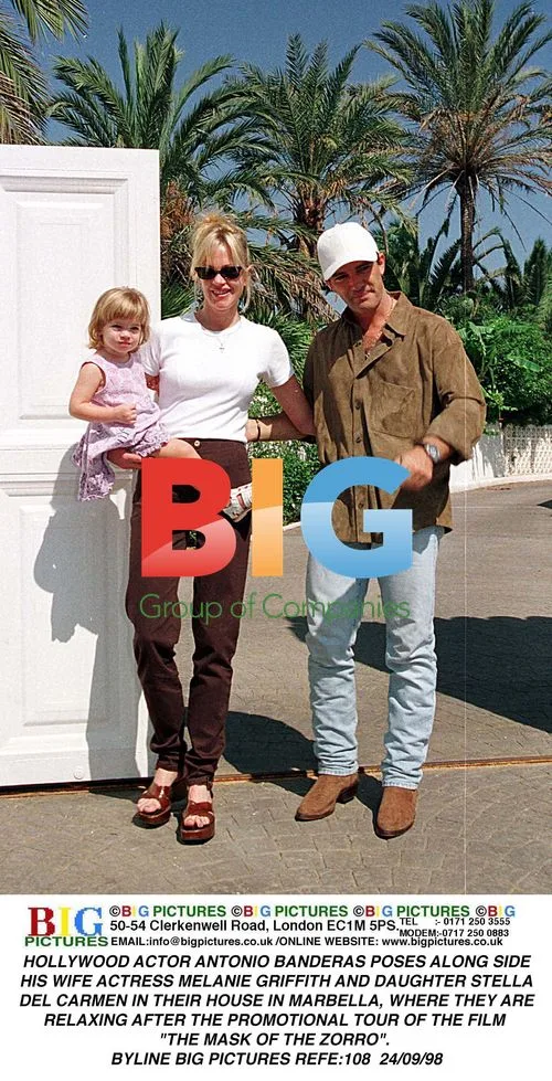 Antonio Banderas, Melanie Griffith, and Daughter Stella