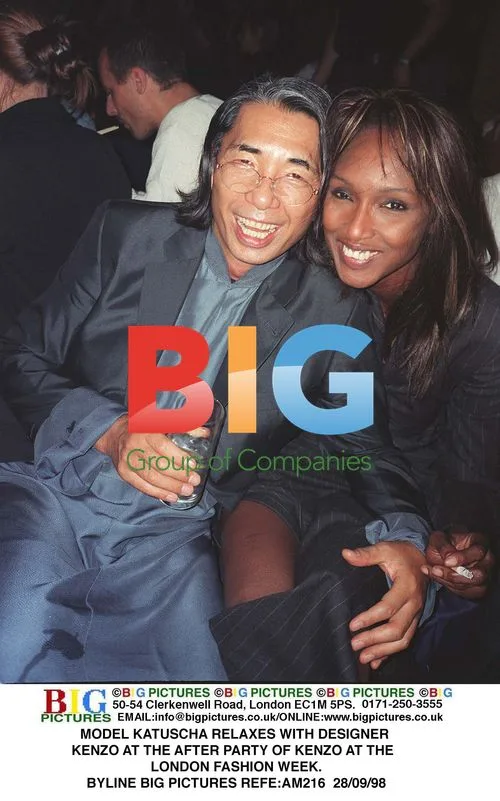 Model Katuscha and Designer Kenzo at Kenzo After Party