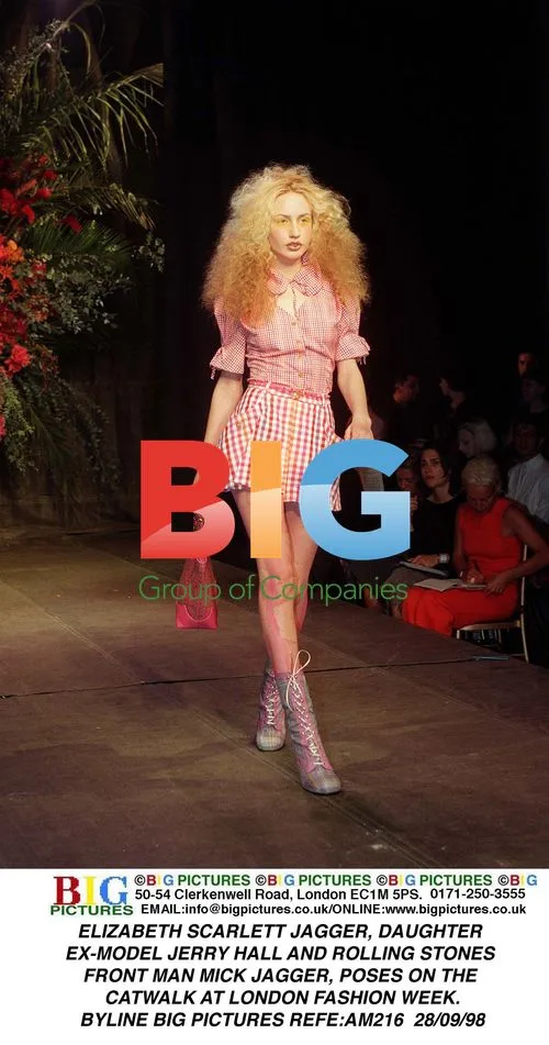 Elizabeth Scarlett Jagger at London Fashion Week