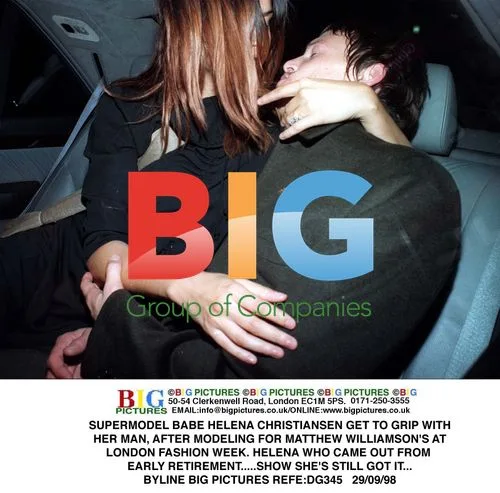 Supermodel Helena Christiansen with boyfriend
