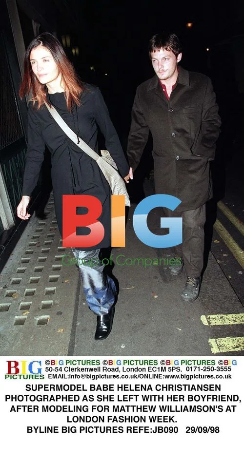 Supermodel Helena Christiansen leaves London Fashion Week