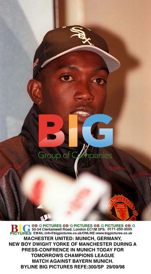 Dwight Yorke at Manchester United press conference