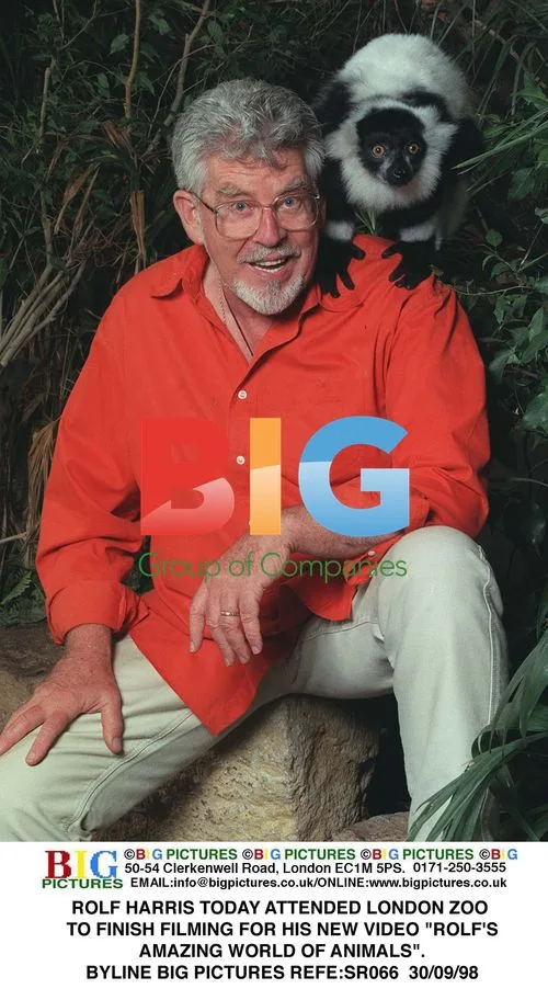 Rolf Harris Films 'Amazing World of Animals' at London Zoo
