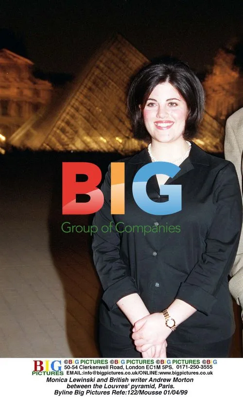 Monica Lewinski and Andrew Morton at the Louvre