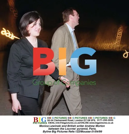 Monica Lewinski and Andrew Morton at Louvre, Paris