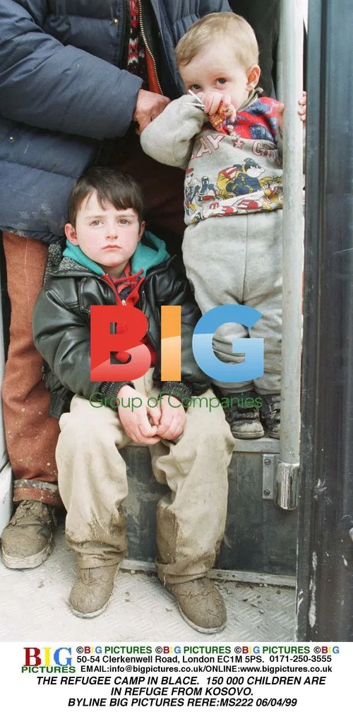 Children in Refugee Camp in Blace