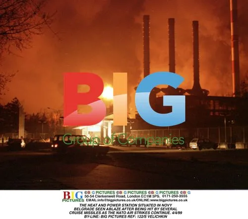 Belgrade power station on fire after NATO air strikes