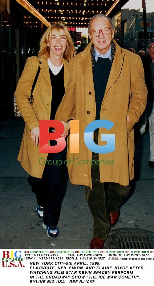 Neil Simon and Elaine Joyce After Broadway Show