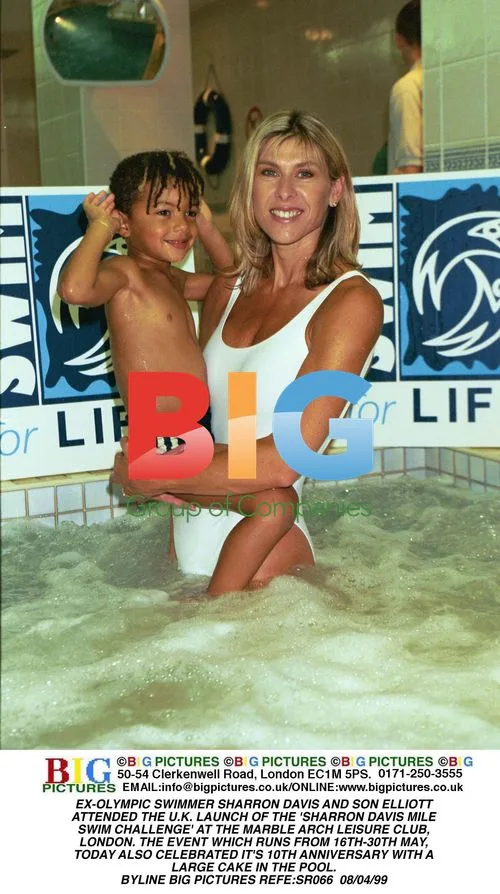Ex-Olympic Swimmer Sharron Davis and Son Attend Swim Challenge