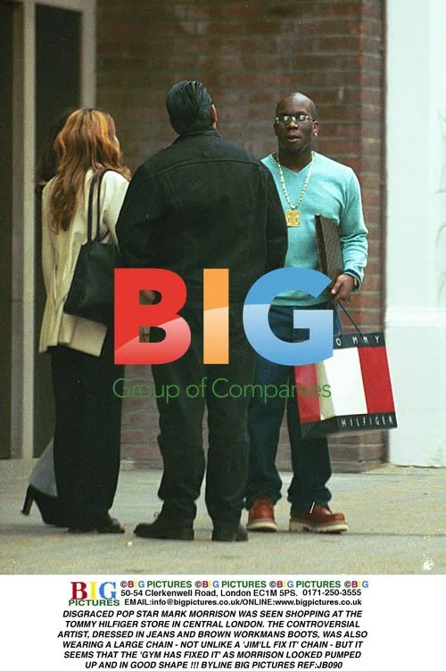 Disgraced pop star Mark Morrison seen shopping