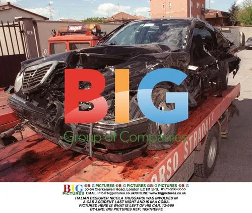 Aftermath of Nicola Trussardi's Car Accident