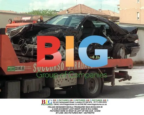 Aftermath of Nicola Trussardi's Car Accident
