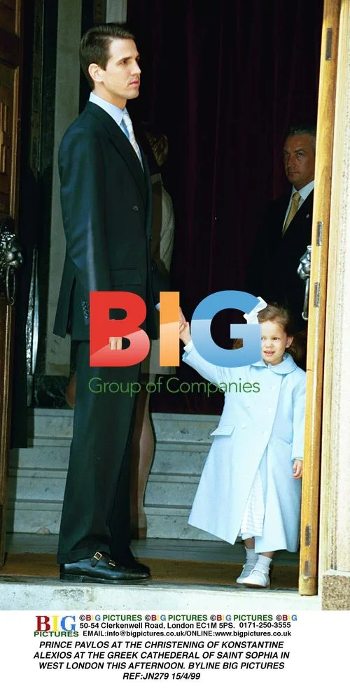 Prince Pavlos at Christening of Konstantine Alexios