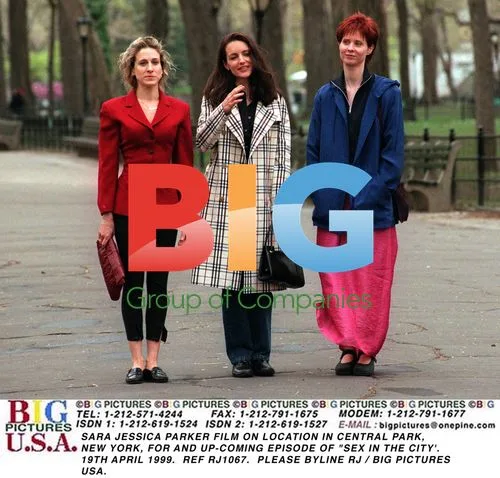 Sara Jessica Parker on set of Sex and the City