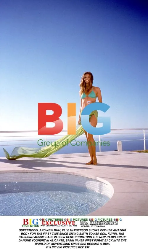 Elle McPherson promotes Danone in Spain