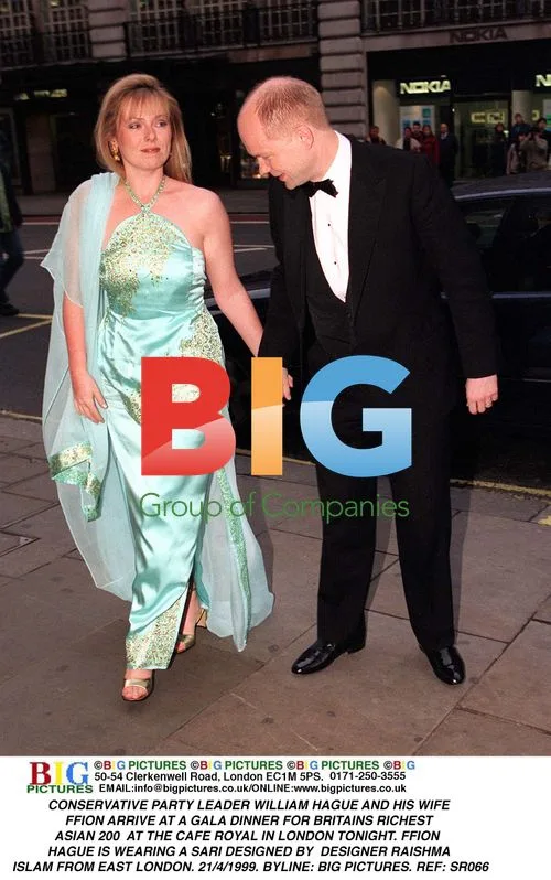 William and Ffion Hague at Asian 200 Gala Dinner