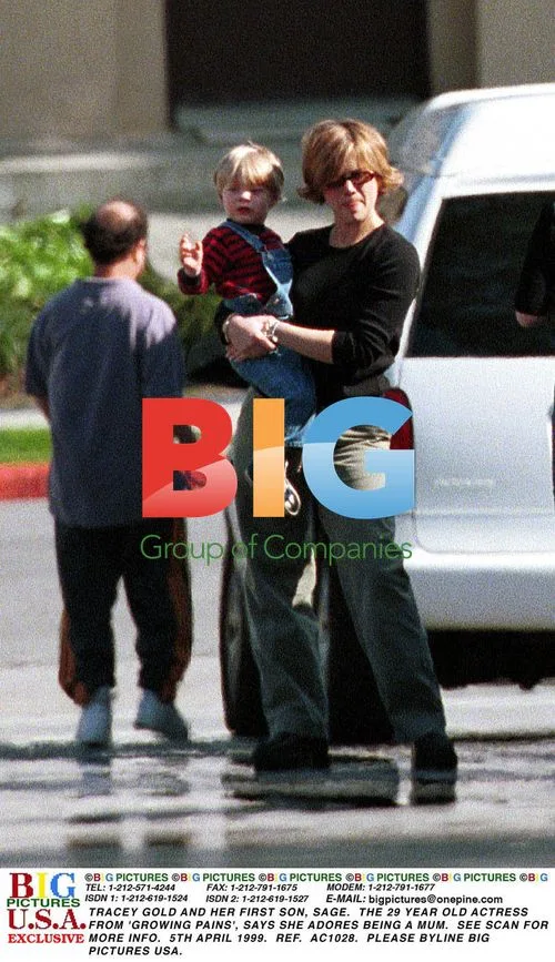 Tracey Gold and son Sage