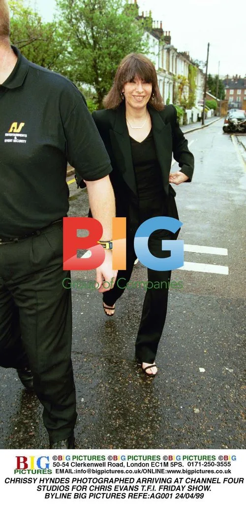 Chrissy Hynds Arriving at TFI Friday