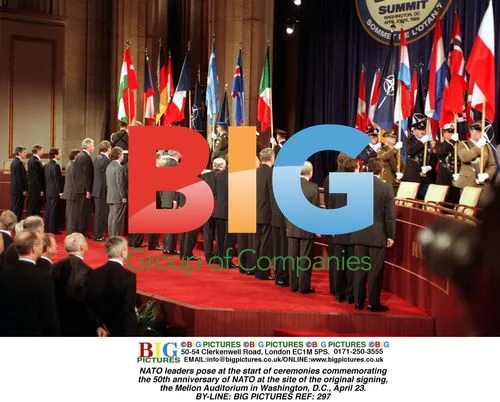NATO leaders pose at 50th anniversary