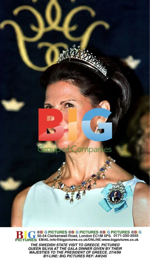 Queen Silvia at Gala Dinner in Greece