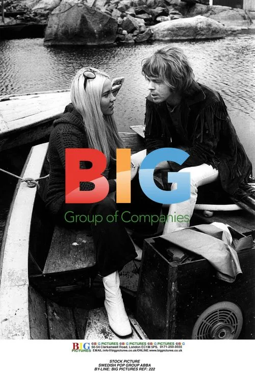 ABBA Pop Group in Black and White
