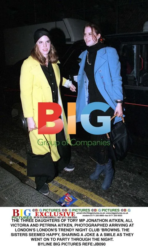 Aitken Sisters Arrive at Browns Nightclub