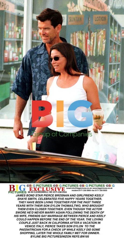 Pierce Brosnan and Keely Shaye Smith with son Dylan