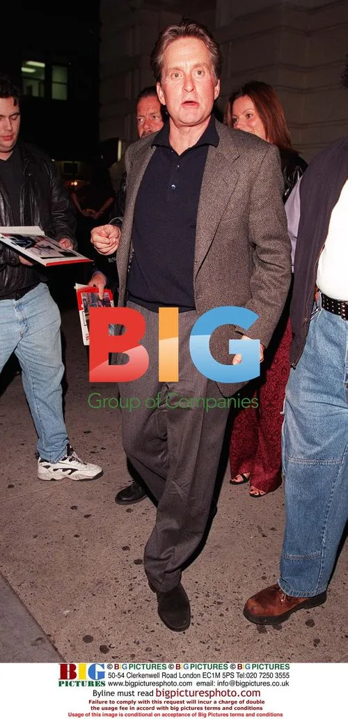 Michael Douglas Leaving Nobu