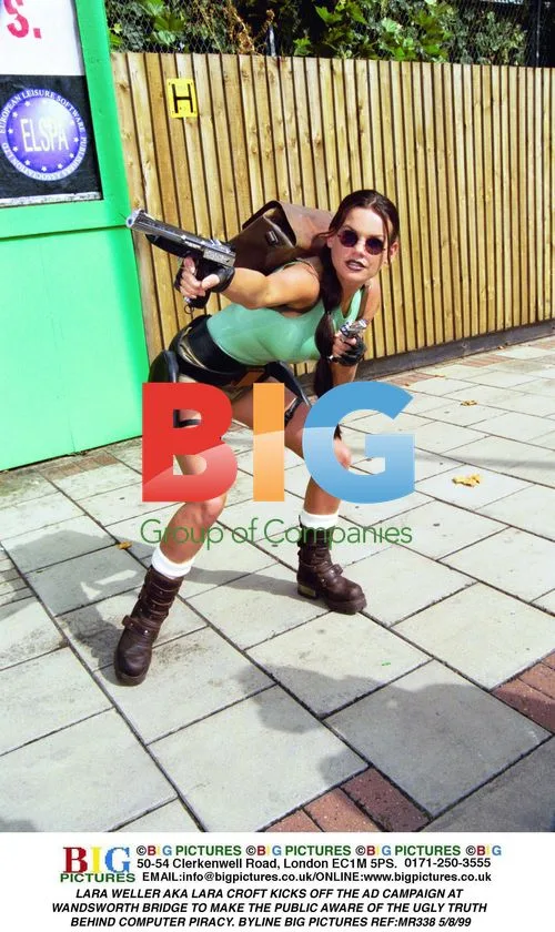 Lara Weller aka Lara Croft launches anti-piracy campaign