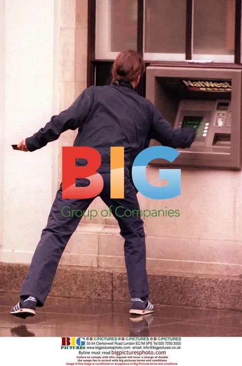 Jay Kay Withdrawing Cash in Knightsbridge