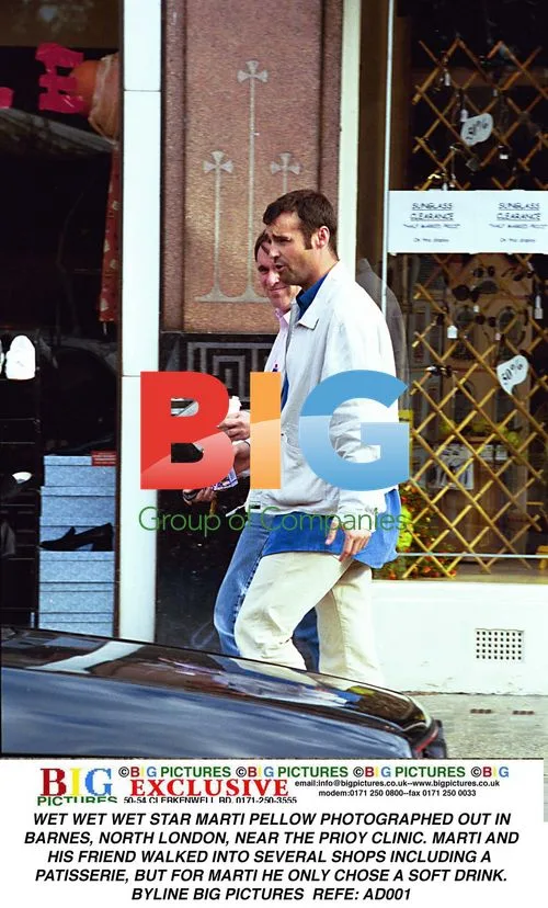 Marti Pellow out in Barnet, London